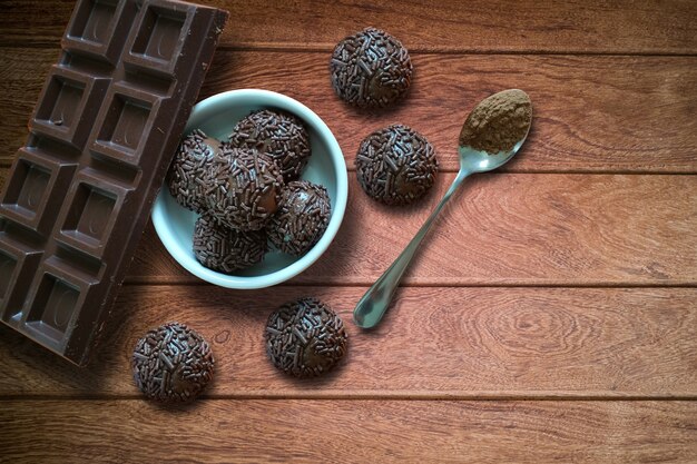 Brazylijskie Tradycyjne Słodkie Brigadeiro