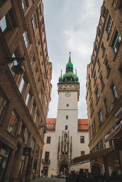 Brno Czechy 16 czerwca 2019 r. Widok starego ratusza w europejskim mieście