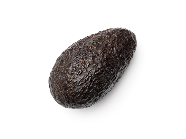 Brown avocado odizolowywający na białym tle