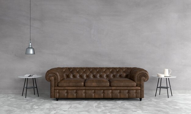 Brown Sofa W Salonie