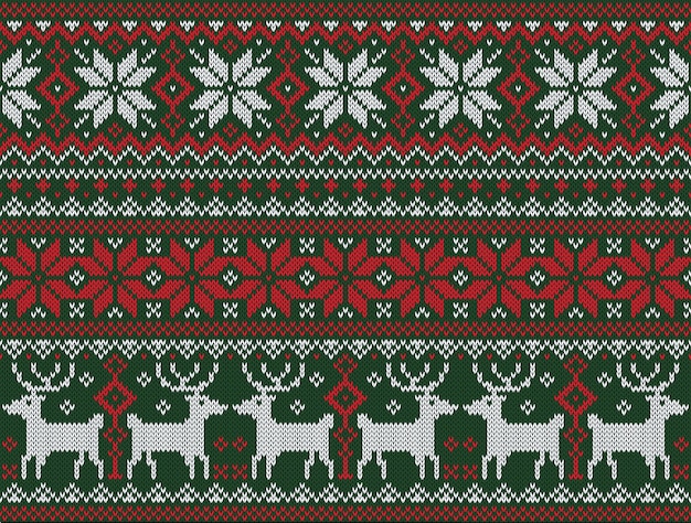 Brzydki świąteczny sweter bezszwowy wzór tekstylny