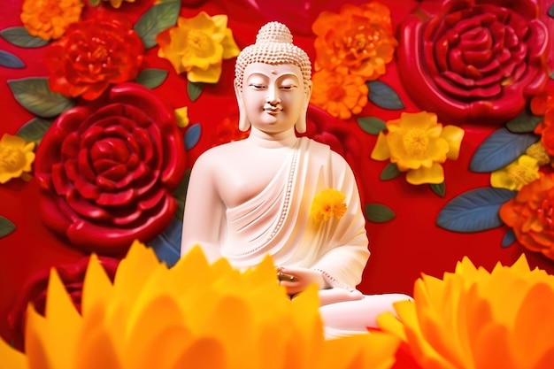 Budda Purnima Indyjskie buddyjskie święto religijne AI wygenerowane