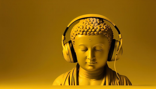 Budda słuchania muzyki