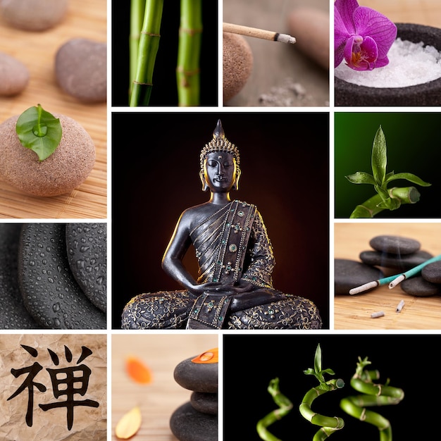 Budda Zen Asia Collage