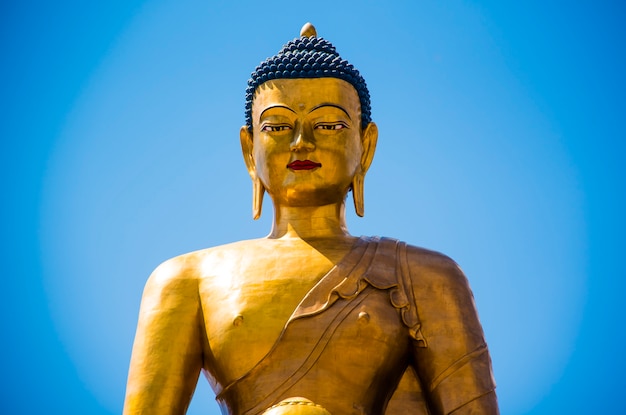 Buddha statua przy Buddha punktem w Thimphu Bhutan