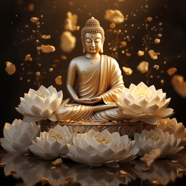 Buddyzm wizualny album zdjęć pełen religijnych formalnych momentów