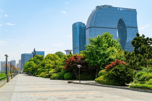 Budynek biurowy centrum finansowego, dzielnica Binjiang, Hangzhou, Chiny