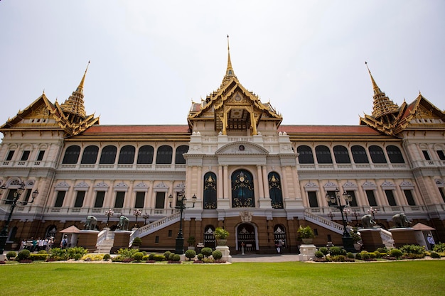 Budynek Chakri Maha Prasat Throne Hall w Grand Palace, Bangkok, Tajlandia