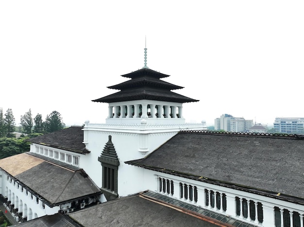 budynek dziedzictwa pełen historii w mieście Bandung Gedung Sate Indonesia Azja