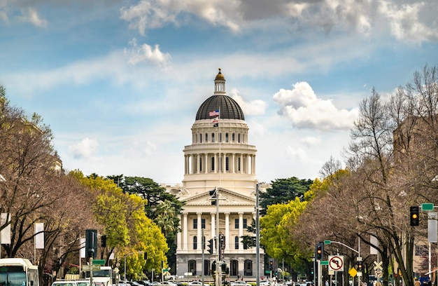 Zdjęcie budynek kapitolu stanowego kalifornii w sacramento stany zjednoczone