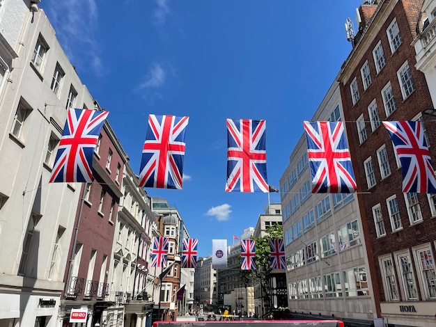 Zdjęcie budynek królowej elżbiety jubilee bunting w londynie