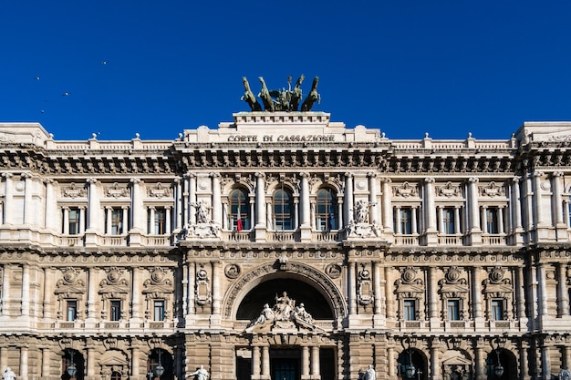 Budynek Pałacu Sprawiedliwości w Rzymie we Włoszech