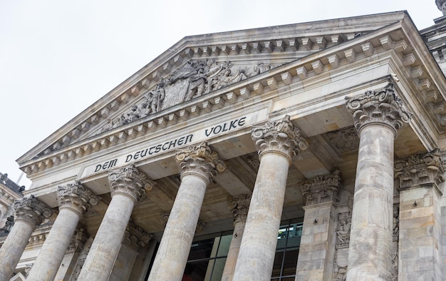 Budynek parlamentu niemieckiego Reichstagu w Berlinie Niemcy