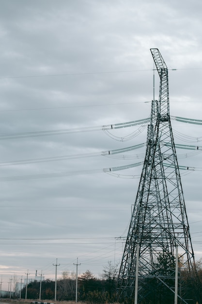 Zdjęcie budynki elektrowni w prypeci w czarnobylu