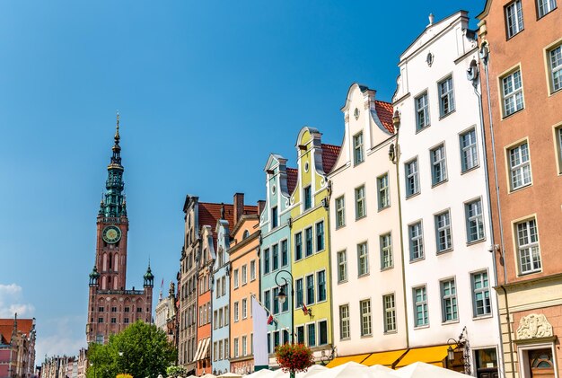 Zdjęcie budynki w historycznym centrum gdańska pomorza polska