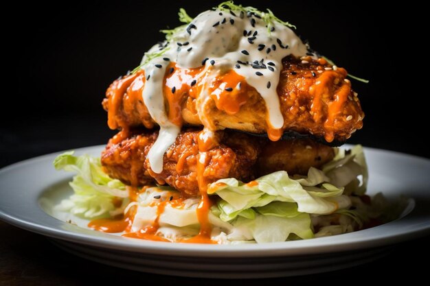 Buffalo Cauliflower Slider Burger