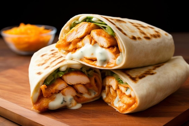 Buffalo Chicken Ranch Wrap Platter