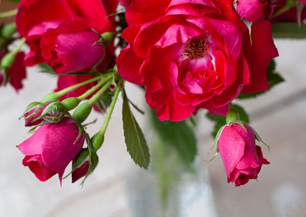 Bukiet delikatnych różowych róż