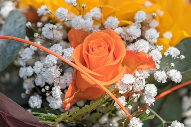 Zdjęcie bukiet kwiatów na uroczystość