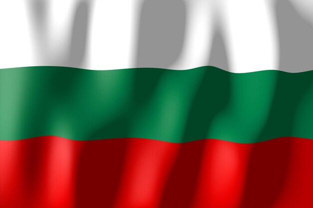 Bułgaria pomarszczona flaga kraju