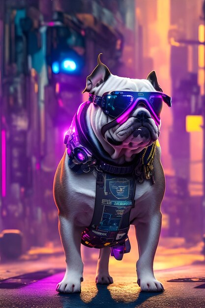 Bulldog Adventure w zaułku Cyberpunk City