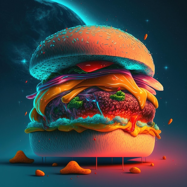 burger ilustracji