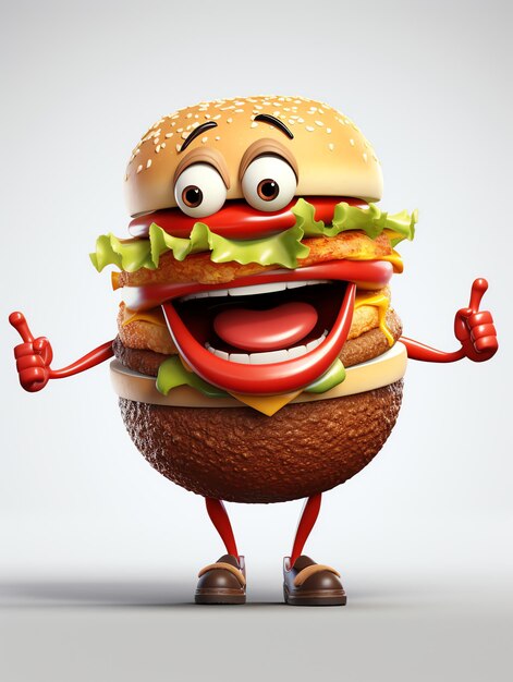 Burgery postaci 3D pixar portrety