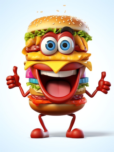 Burgery postaci 3D pixar portrety