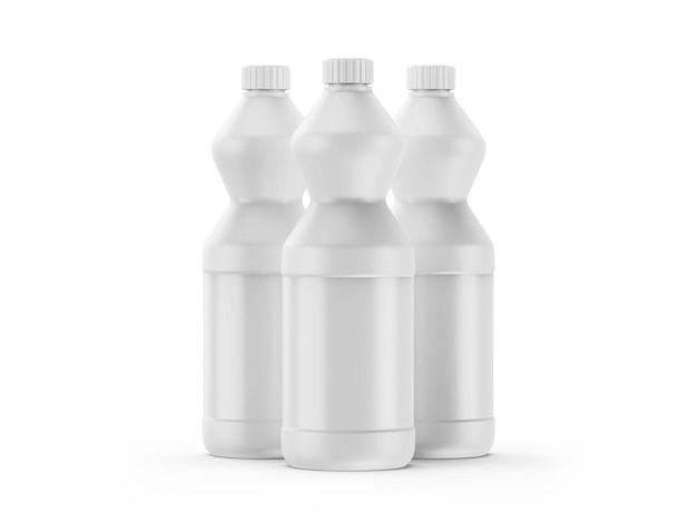 Zdjęcie butelka detergentu na białym tle