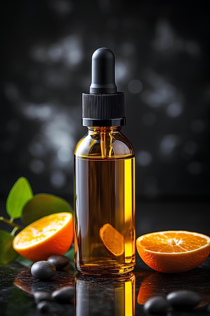 Butelka olejku eterycznego z pomarańczą