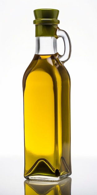 Butelka oliwy z oliwek z rączką z napisem „oliwa z oliwek”