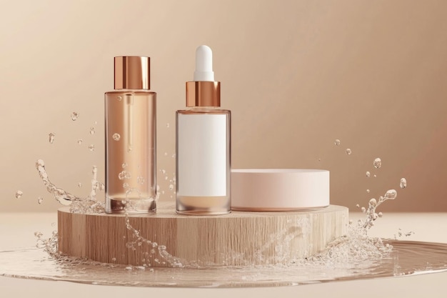 butelka perfumy z białą czapką