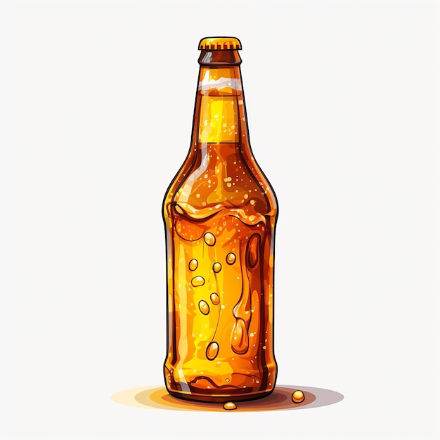 butelka piwa z napisem "piwo" na niej
