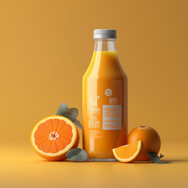 butelka soku pomarańczowego z napisem "organiczny"
