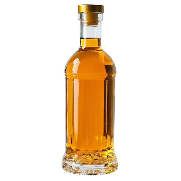 Butelka whisky na białym tle