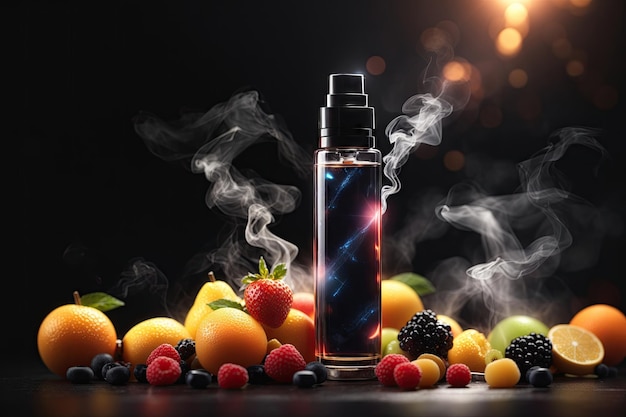 Butelka z ciekłą vaping ai generatywna