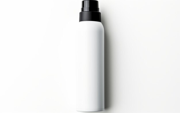 Zdjęcie butelka z czarną czapką na białej powierzchni
