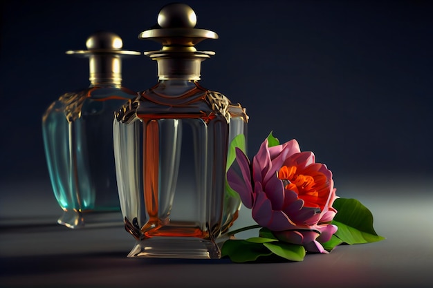 Butelki na perfumy aromatyczne Butelki na perfumy Generative AIxA