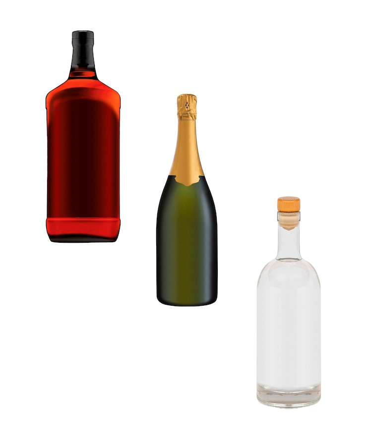 Zdjęcie butelki napojów alkoholowych