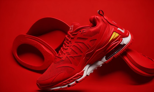 Buty do biegania adidas w kolorze czerwonym