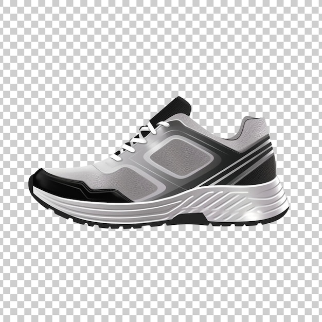 Buty do biegania lub tenisówki na przezroczystym tle