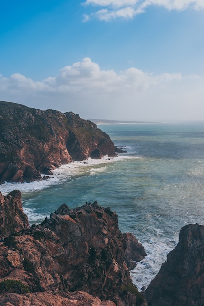 Cabo da Roca w Sintrze z zielonym widokiem