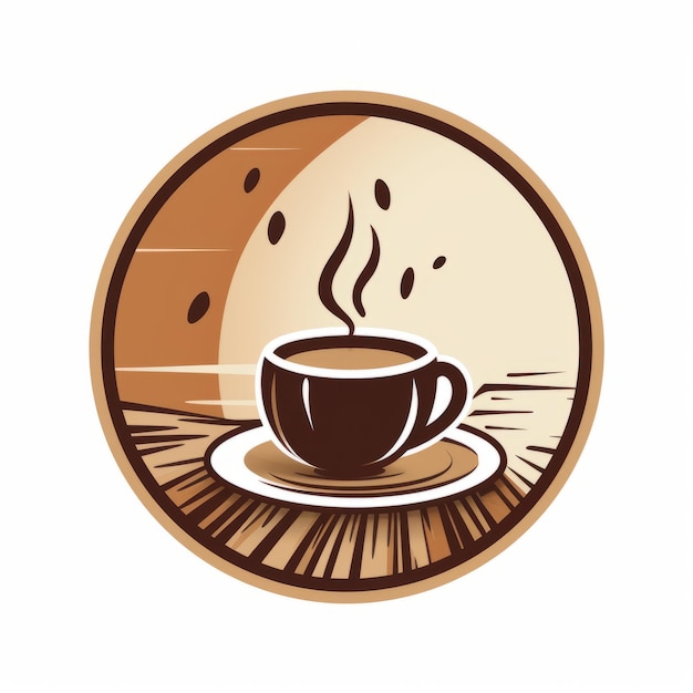 Zdjęcie caffeine chronicles tworzą idealne, kultowe logo dla kawiarni bez tekstu