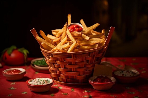 Cajun Spiced French Fry Basket