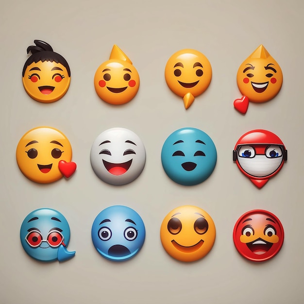 Zdjęcie cała kolekcja emoji