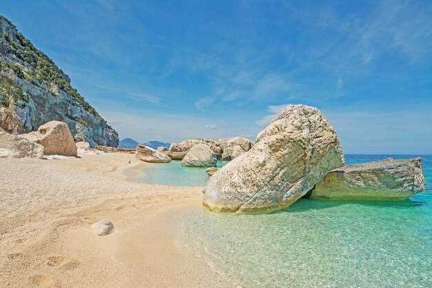 Cala Mariolu w pogodny dzień Sardynia