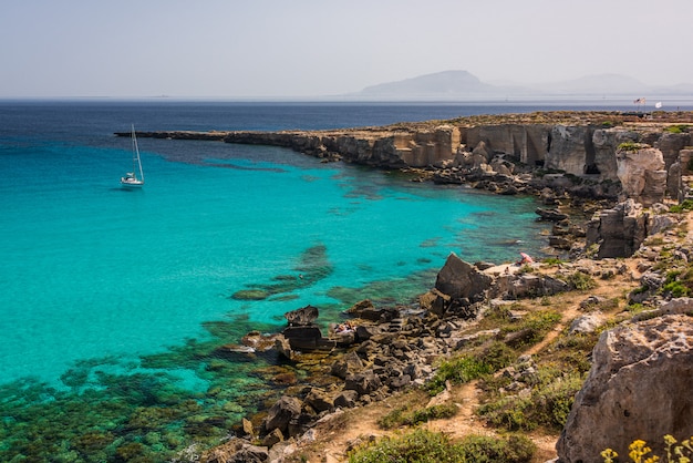 Cala Rossa w Favignana