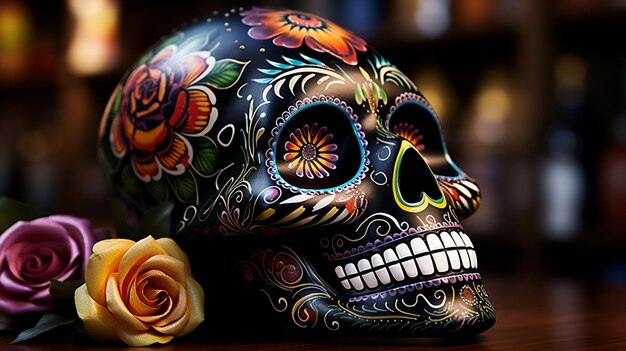 calavera catrina HD 8k tapeta Stock Obraz fotograficzny