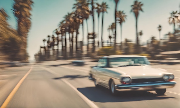 California Dreamin' Drive wibruje z klasycznym samochodem z lat 80.