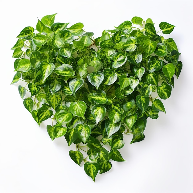 całkiem zielone liście serca